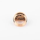 Bague jonc or rose et onyx de la maison Damiani - Castafiore