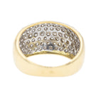 Bague Jonc Pavé diamants en or jaune - Castafiore