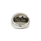 Bague Jonc platine et diamants - Castafiore