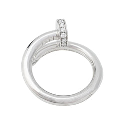 Bague "Juste un Clou" CARTIER en or blanc et diamants - Castafiore