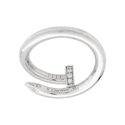 Bague "Juste un Clou" CARTIER en or blanc et diamants - Castafiore