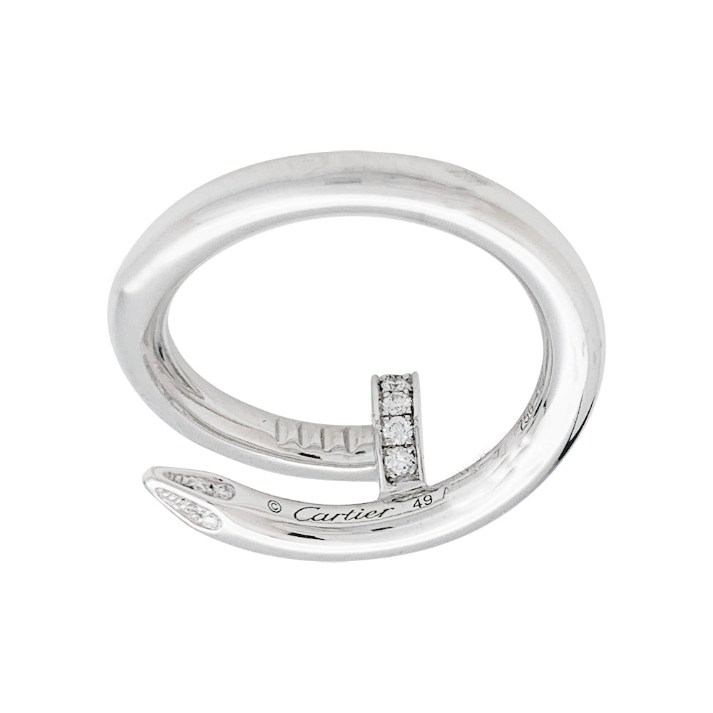 Bague "Juste un Clou" CARTIER en or blanc et diamants - Castafiore