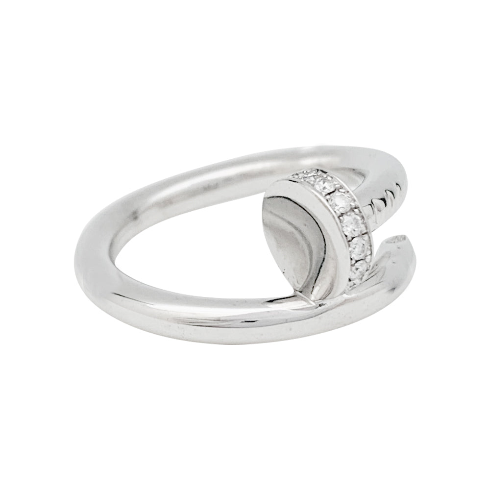 Bague "Juste un Clou" CARTIER en or blanc et diamants - Castafiore