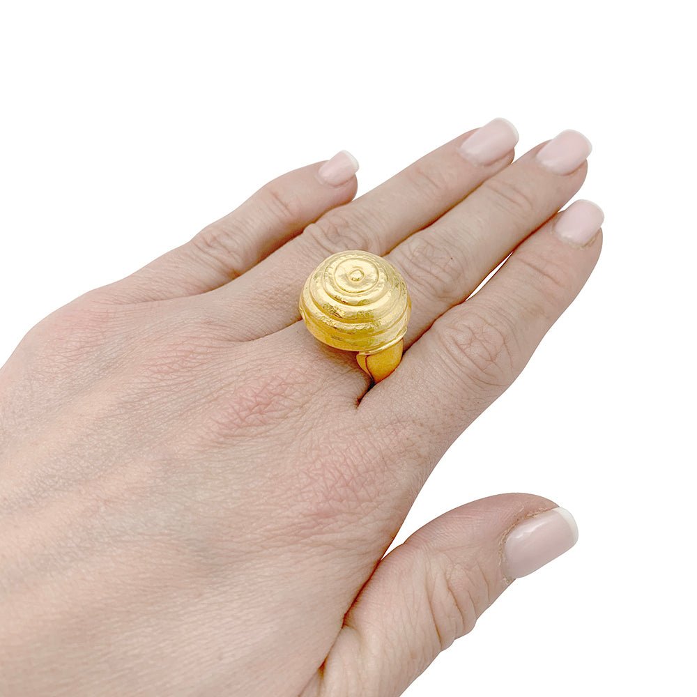 Bague LALAOUNIS "Ruche" en or jaune - Castafiore