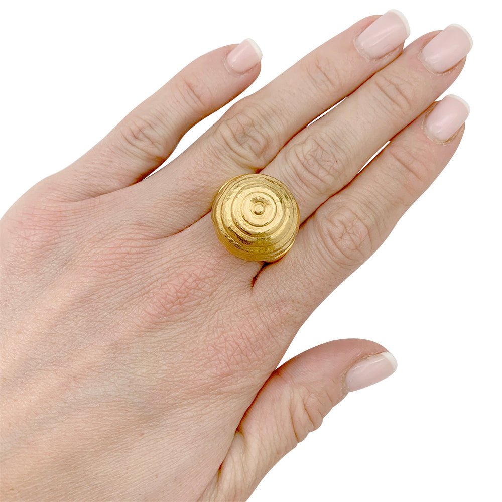 Bague LALAOUNIS "Ruche" en or jaune - Castafiore