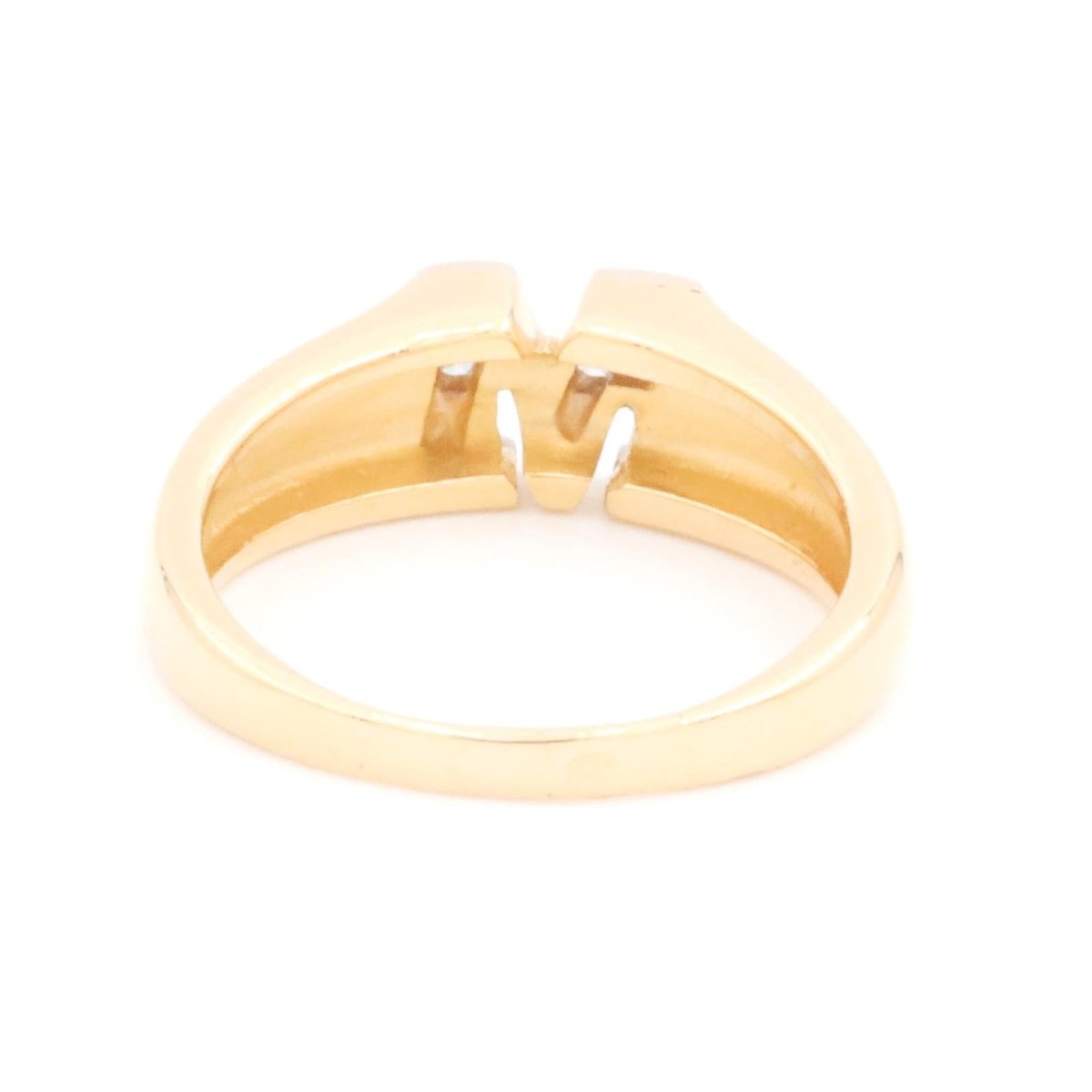 Bague Lettre Or jaune Diamant - Castafiore