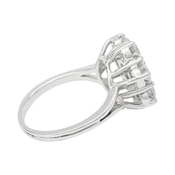 Bague Marguerite diamants en or blanc - Castafiore
