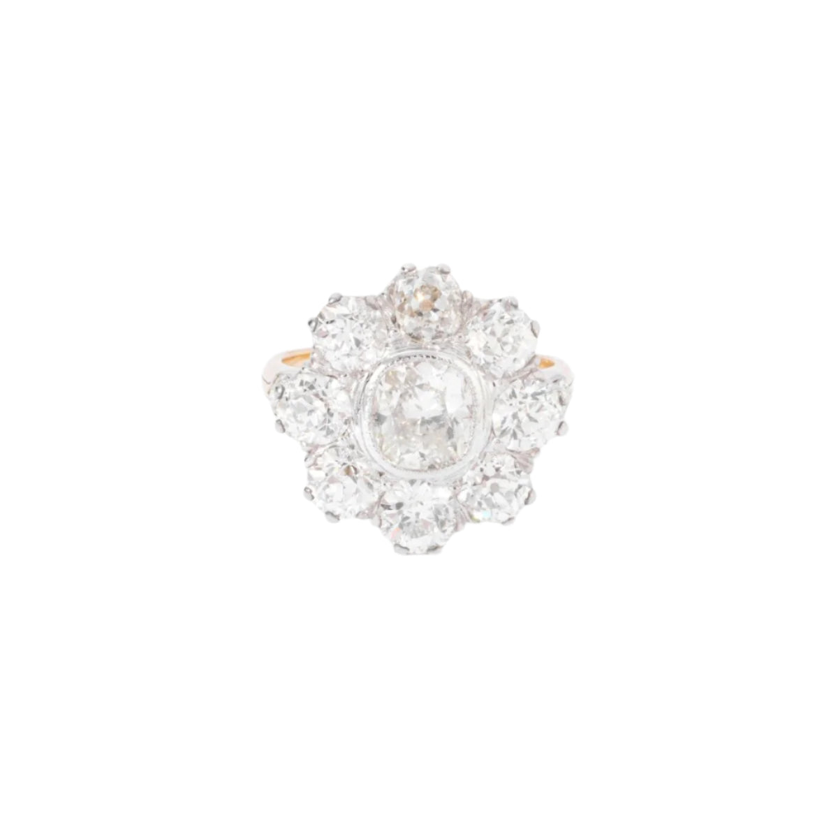 Bague marguerite en diamant - Castafiore