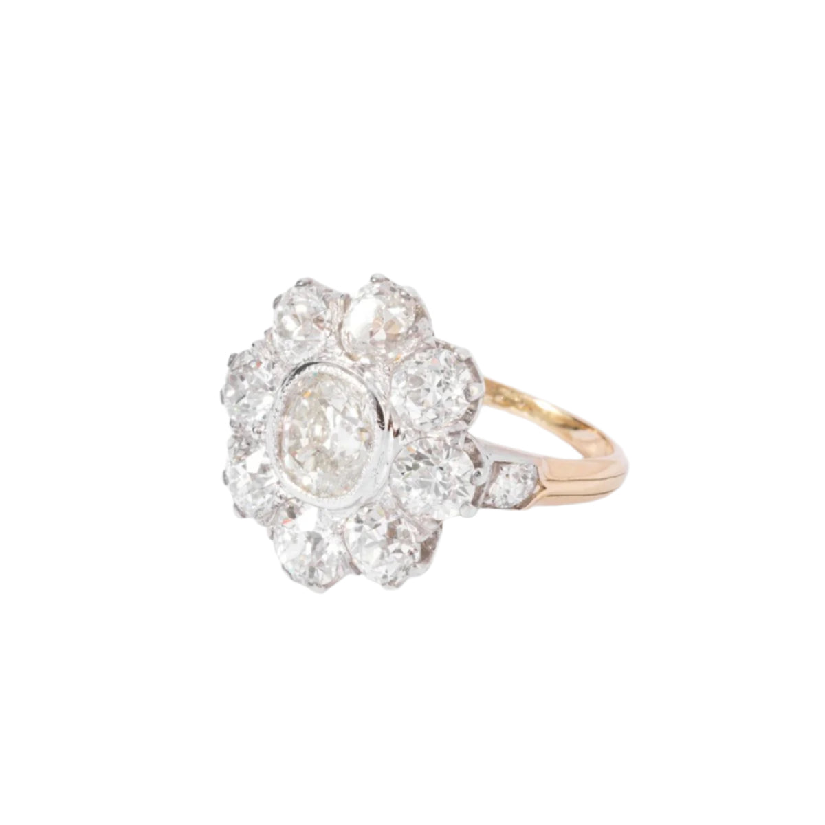 Bague marguerite en diamant - Castafiore
