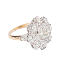 Bague marguerite en diamant - Castafiore