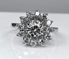 Bague marguerite en or 18 carats et diamants - Castafiore