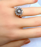 Bague marguerite en or 18 carats et diamants - Castafiore