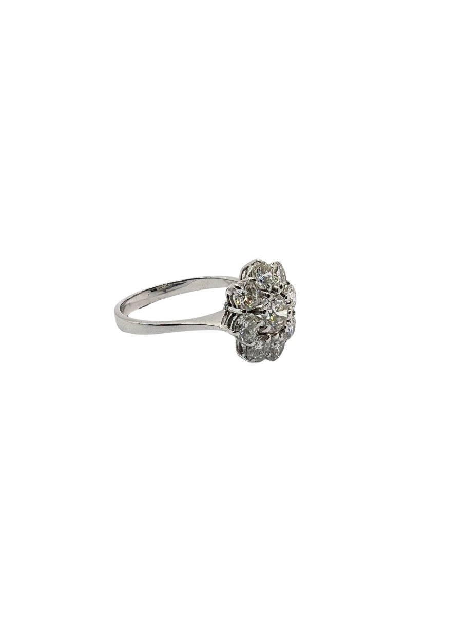 Bague Marguerite en or blanc et diamant - Castafiore