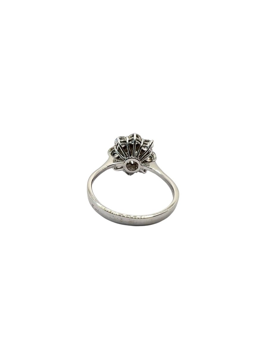 Bague Marguerite en or blanc et diamant - Castafiore