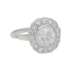 Bague marguerite en or blanc et diamants - Castafiore