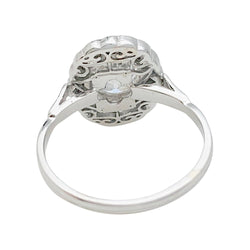 Bague marguerite en or blanc et diamants - Castafiore