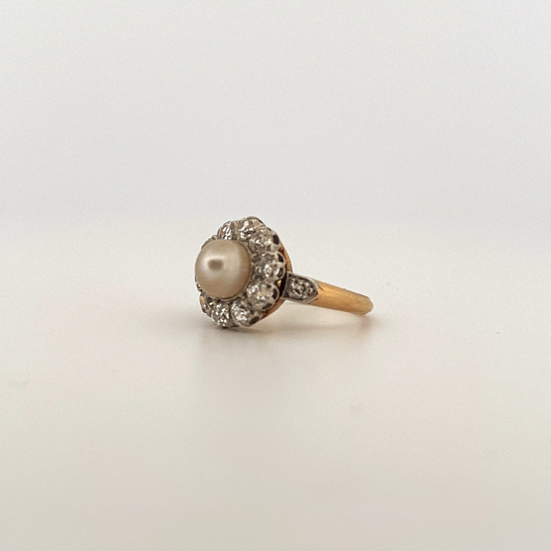 Bague Marguerite en or jaune et or blanc - Castafiore