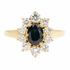 Bague Marguerite en or jaune et saphir - Castafiore