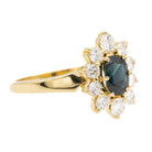 Bague Marguerite en or jaune et saphir - Castafiore