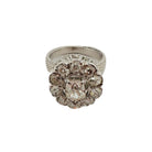 Bague Marguerite en platine et diamants - Castafiore