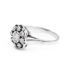 Bague Marguerite Or blanc Diamant - Castafiore