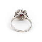 Bague Marguerite Or blanc Saphir - Castafiore