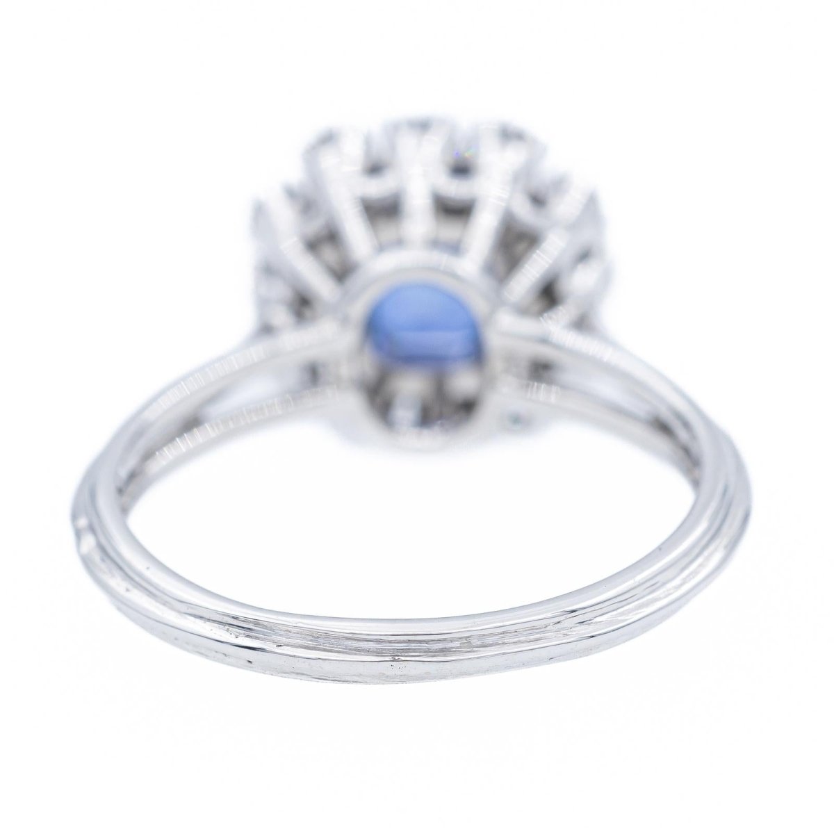 Bague Marguerite Or blanc Saphir - Castafiore