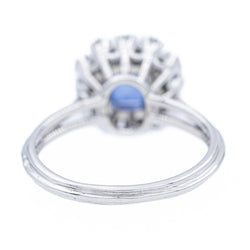 Bague Marguerite Or blanc Saphir - Castafiore