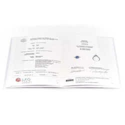 Bague Marguerite Or blanc Saphir - Castafiore