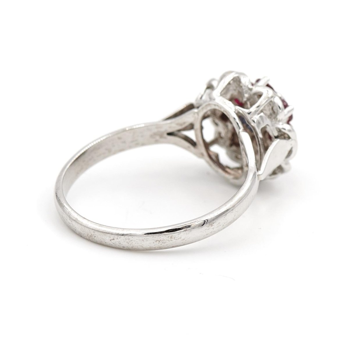 Bague Marguerite Or blanc Saphir - Castafiore