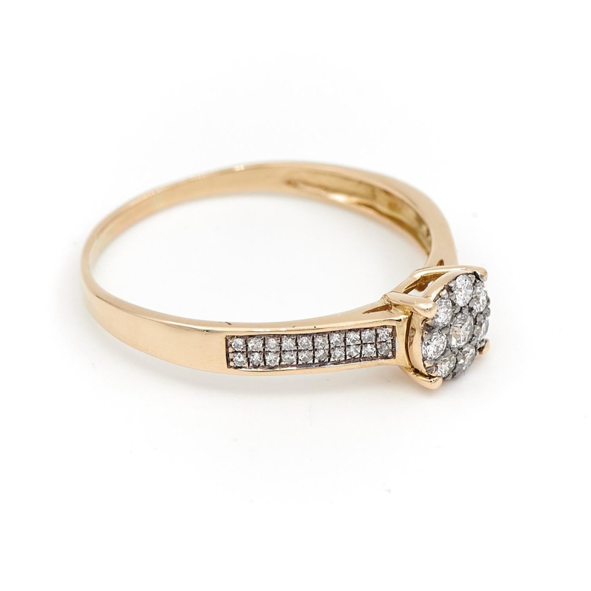Bague Marguerite Or jaune Diamant - Castafiore