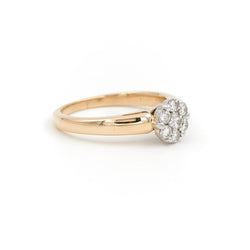 Bague Marguerite Or jaune Diamant - Castafiore