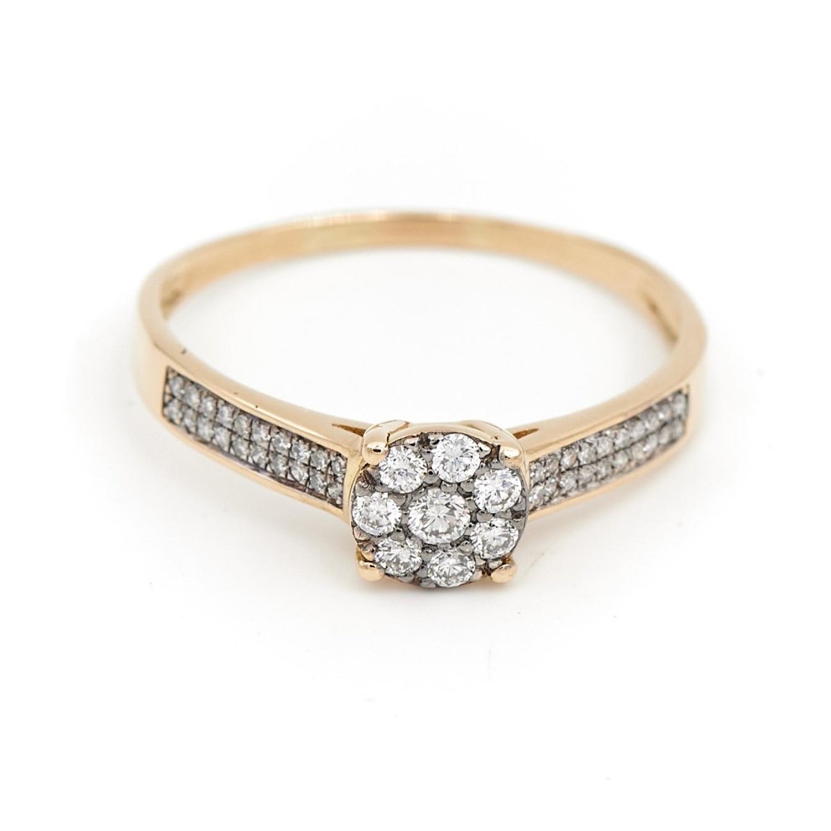 Bague Marguerite Or jaune Diamant - Castafiore