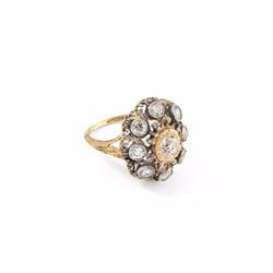 Bague Mario BUCCELLATI , vintage, en or jaune et argent - Castafiore