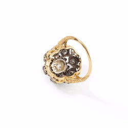 Bague Mario BUCCELLATI , vintage, en or jaune et argent - Castafiore