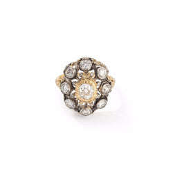 Bague Mario BUCCELLATI , vintage, en or jaune et argent - Castafiore