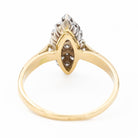 Bague Marquise en or jaune et diamants - Castafiore