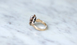 Bague marquise grenats de Perpignan - Castafiore