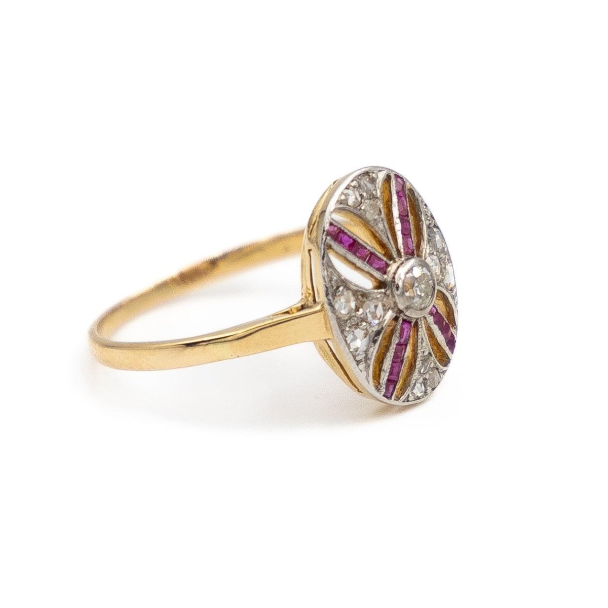 Bague Marquise Or blanc Diamant - Castafiore