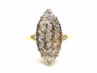 Bague Marquise Or blanc Diamant - Castafiore