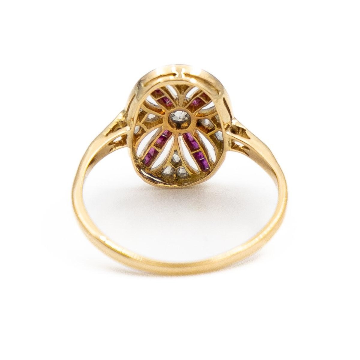 Bague Marquise Or blanc Diamant - Castafiore