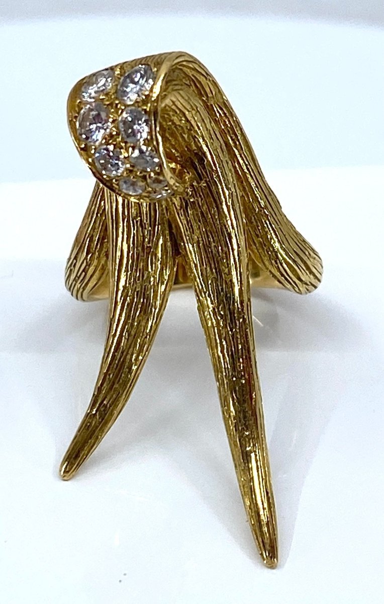 Bague MAUBOUSSIN "1967 S" en or jaune et diamants - Castafiore
