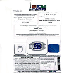 Bague Mauboussin, "Alessandra", or blanc, saphir, diamants - Castafiore