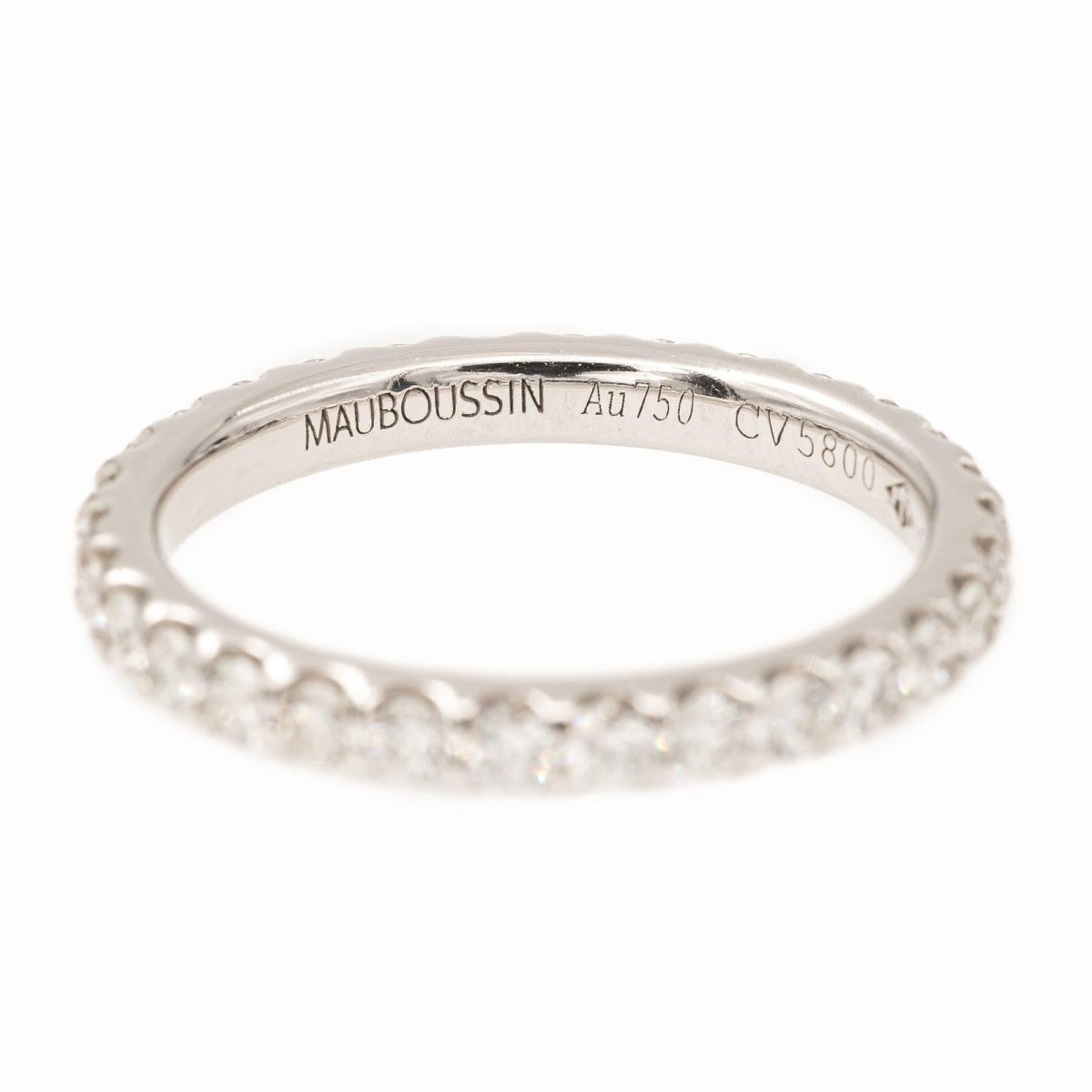 Bague MAUBOUSSIN Alliance américaine en or blanc et diamant - Castafiore
