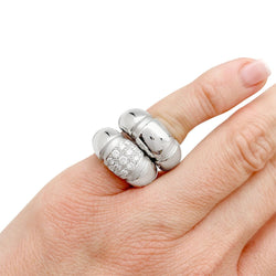 Bague MAUBOUSSIN, "Nadja", or blanc - Castafiore