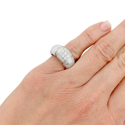 Bague MAUBOUSSIN, "Nadja", or blanc, diamants - Castafiore