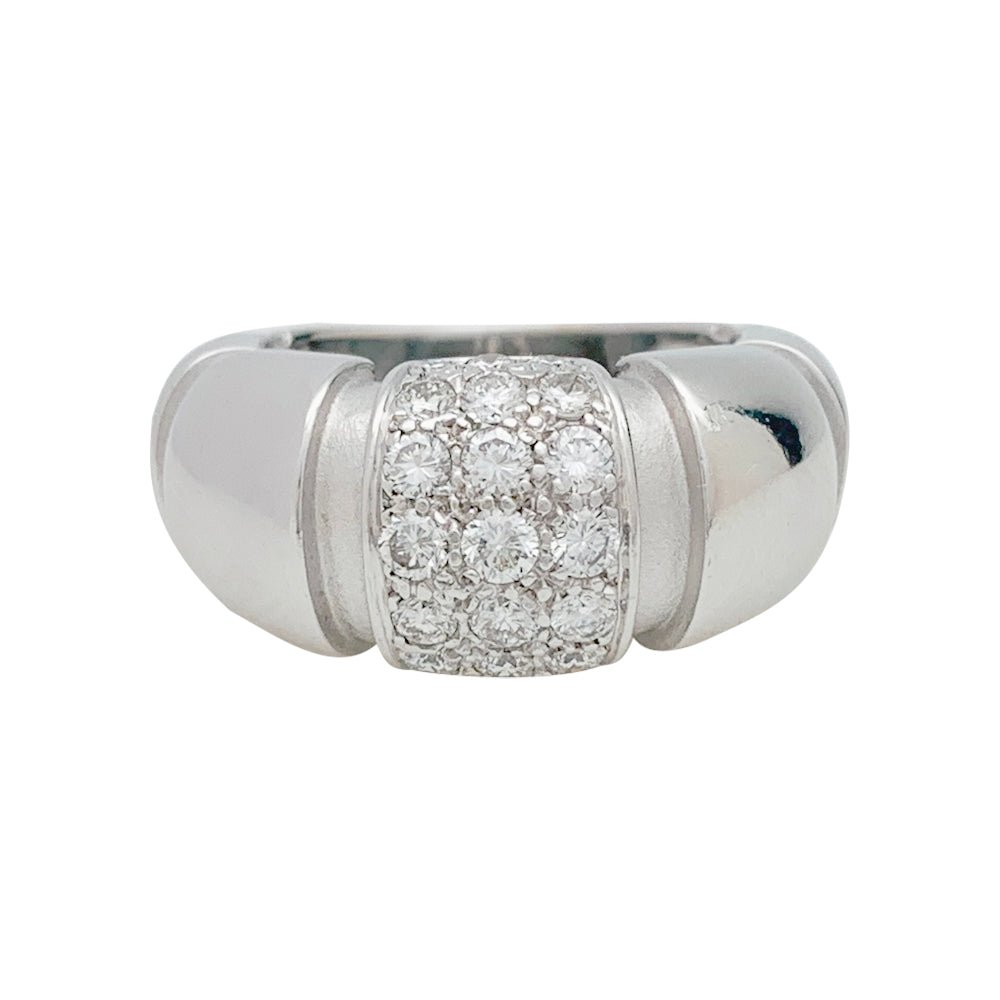 Bague MAUBOUSSIN, "Nadja", or blanc, diamants - Castafiore