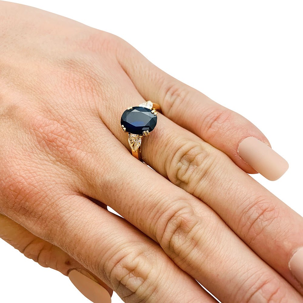 Bague MAUBOUSSIN saphir 3.44 cts et diamants - Castafiore