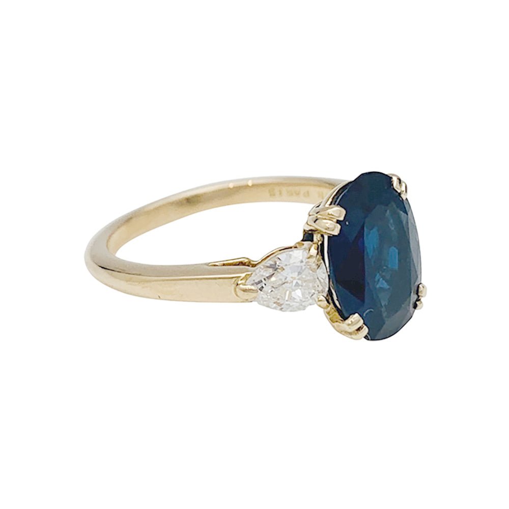 Bague MAUBOUSSIN saphir 3.44 cts et diamants - Castafiore