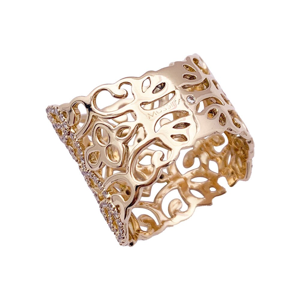 Bague MESSIKA "Eden", en or rose et diamants - Castafiore